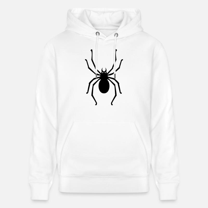 araignee - Sweat à capuche bio CRUISER Stanley/Stella Unisexe - blanc