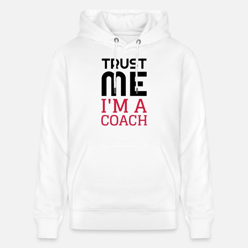 Coach / Coaching / Entraineur / Sport - Sweat à capuche bio CRUISER Stanley/Stella Unisexe - blanc