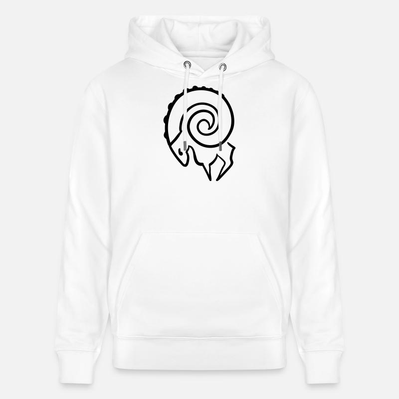 Aries - Sweat à capuche bio CRUISER Stanley/Stella Unisexe - blanc