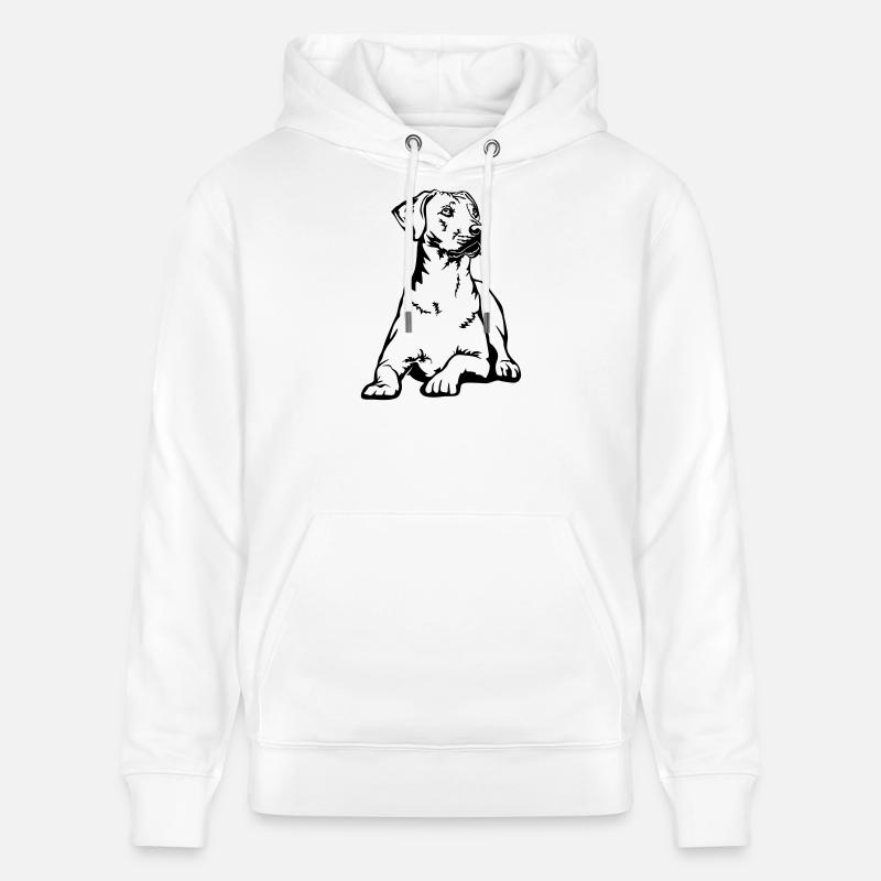 Rhodesian Ridgeback - Sweat à capuche bio CRUISER Stanley/Stella Unisexe - blanc