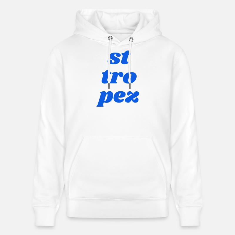 St Tro Pez - Sweat à capuche bio CRUISER Stanley/Stella Unisexe - blanc