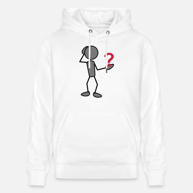 greyman_with_issues_at_hand_3c - Sweat à capuche bio CRUISER Stanley/Stella Unisexe - blanc