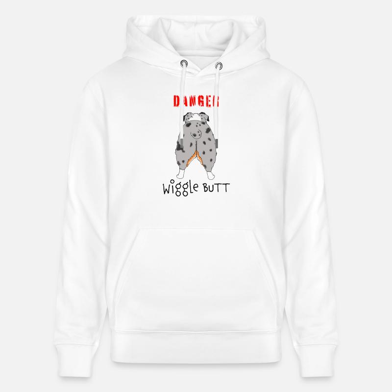 Aussie Danger Wiggle Butt - Sweat à capuche bio CRUISER Stanley/Stella Unisexe - blanc