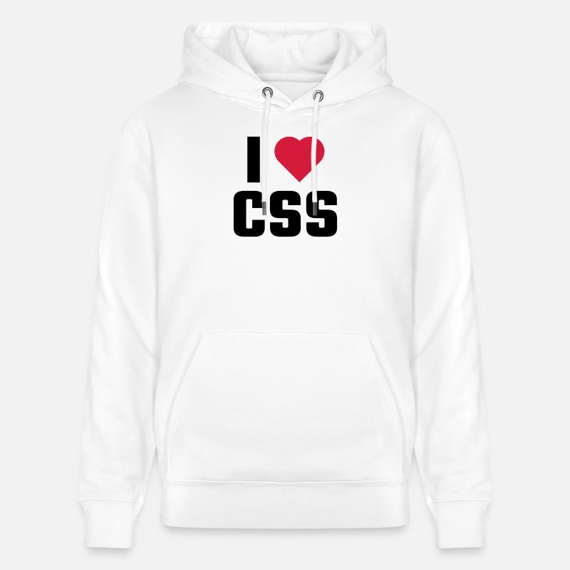 J'aime CSS - Sweat à capuche bio CRUISER Stanley/Stella Unisexe - blanc
