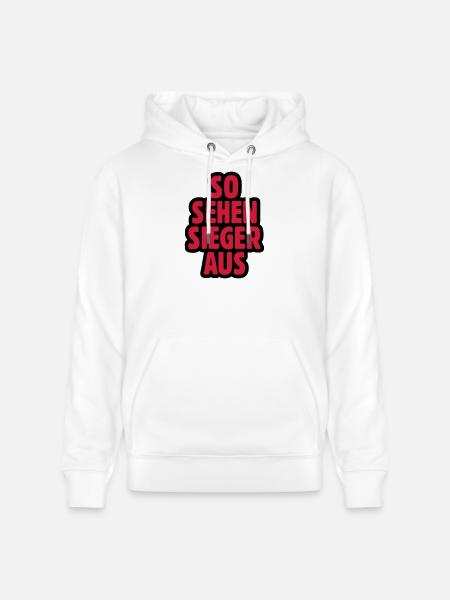 SO SEHEN SIEGER AUS - Stanley/Stella Unisex Bio-Hoodie CRUISER  - Weiß
