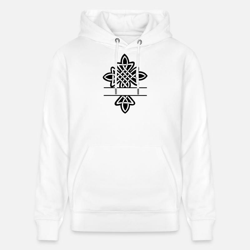 Keltisches Kreuzmonogramm - Stanley/Stella Unisex Bio-Hoodie CRUISER - Weiß