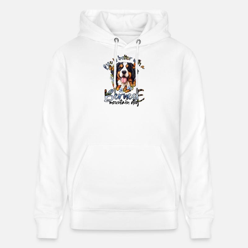 Bouvier bernois - Sweat à capuche bio CRUISER Stanley/Stella Unisexe - blanc