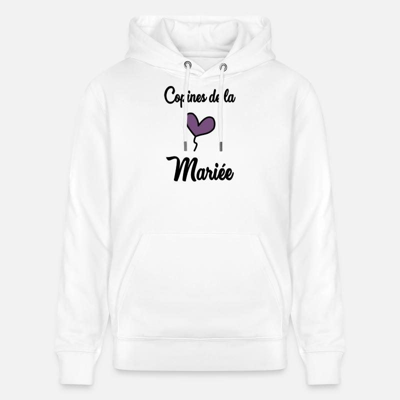 COPINES DE LA MARIEE - Sweat à capuche bio CRUISER Stanley/Stella Unisexe - blanc