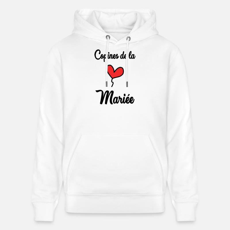 COPINES DE LA MARIEE - Sweat à capuche bio CRUISER Stanley/Stella Unisexe - blanc