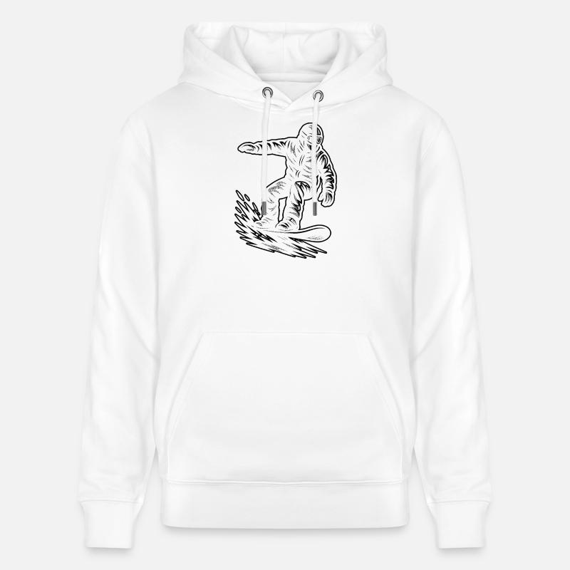 Déclaration directe sur le snowboard - Sweat à capuche bio CRUISER Stanley/Stella Unisexe - blanc