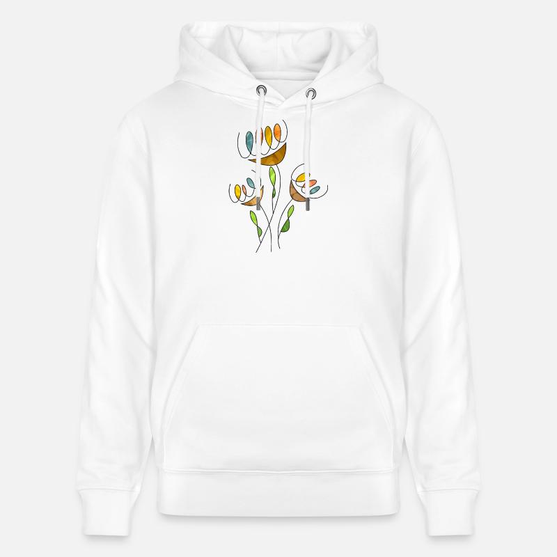 Fleur - Sweat à capuche bio CRUISER Stanley/Stella Unisexe - blanc