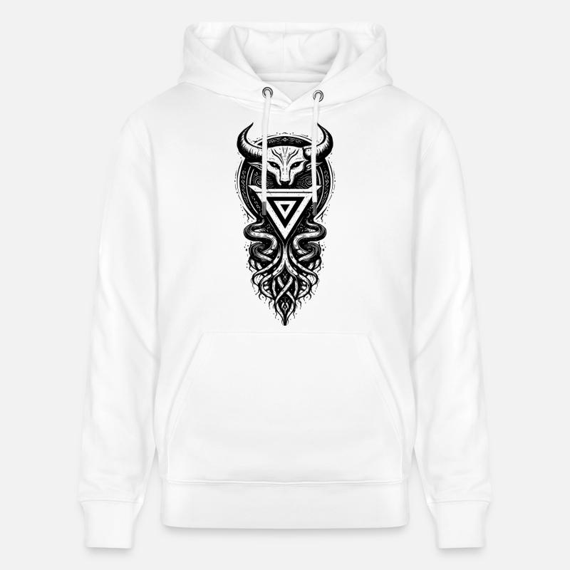 Symbole sacré du dieu slave Veles - Sweat à capuche bio CRUISER Stanley/Stella Unisexe - blanc