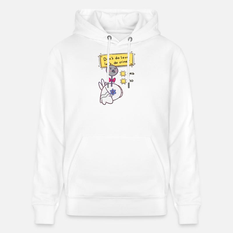 Ne fais pas d’amour - Sweat à capuche bio CRUISER Stanley/Stella Unisexe - blanc