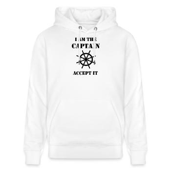captain-02 - Stanley/Stella CRUISER Unisex Organic Hoodie - white - Front - Alina (178cm) & Michal (187cm)