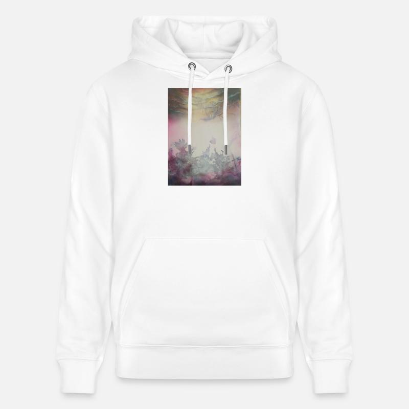 Design pastel - Sweat à capuche bio CRUISER Stanley/Stella Unisexe - blanc