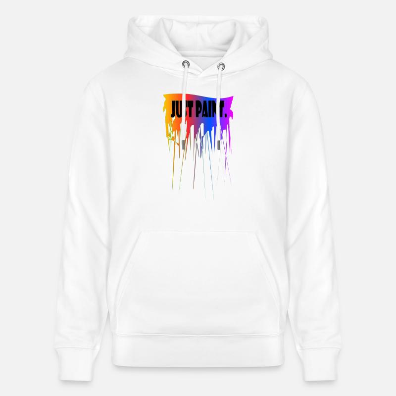 Just Paint - Sweat à capuche bio CRUISER Stanley/Stella Unisexe - blanc