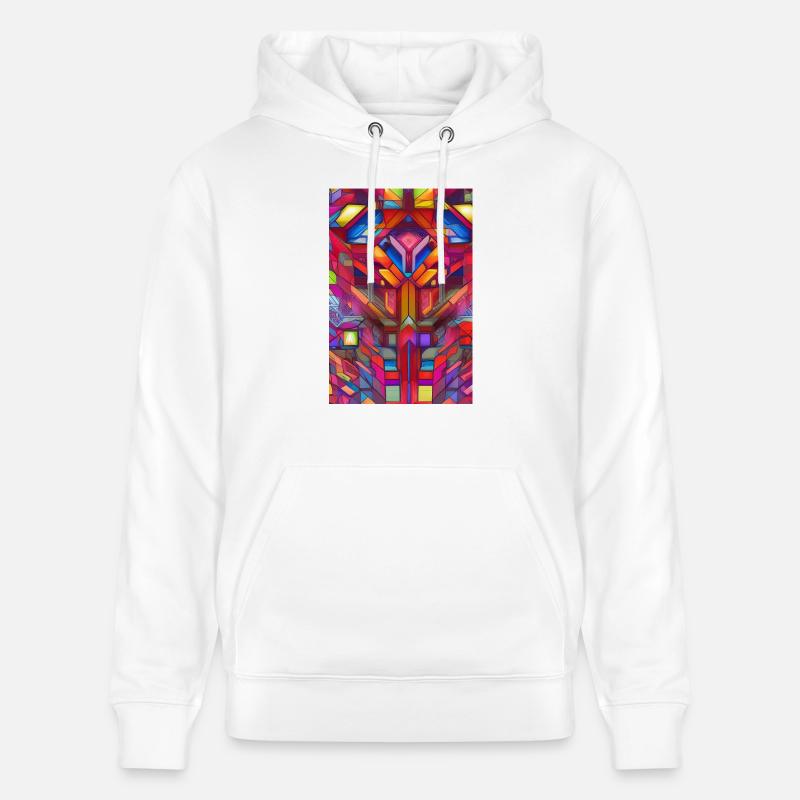 Formes et motifs - Sweat à capuche bio CRUISER Stanley/Stella Unisexe - blanc
