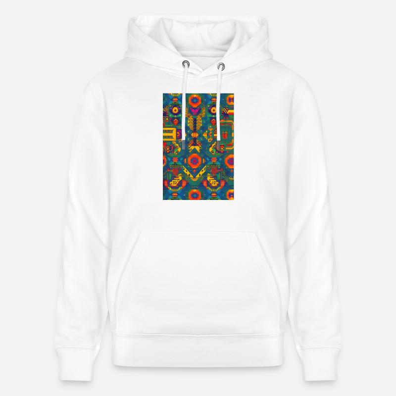 Modèle rétro - Sweat à capuche bio CRUISER Stanley/Stella Unisexe - blanc
