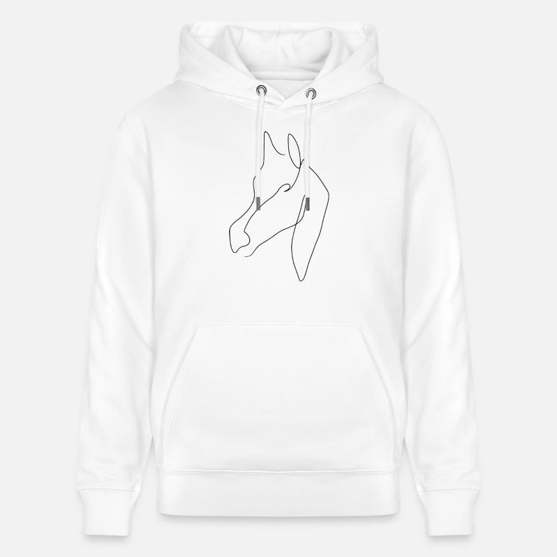 Noir arabe minimal - Sweat à capuche bio CRUISER Stanley/Stella Unisexe - blanc