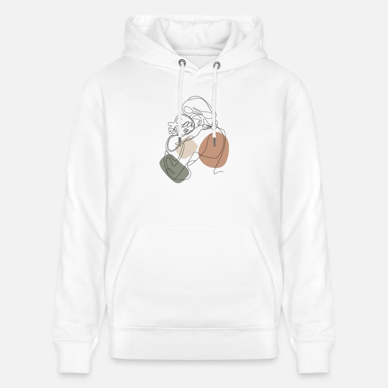Mutter mit Kind Baby - Stanley/Stella Unisex Bio-Hoodie CRUISER  - Weiß