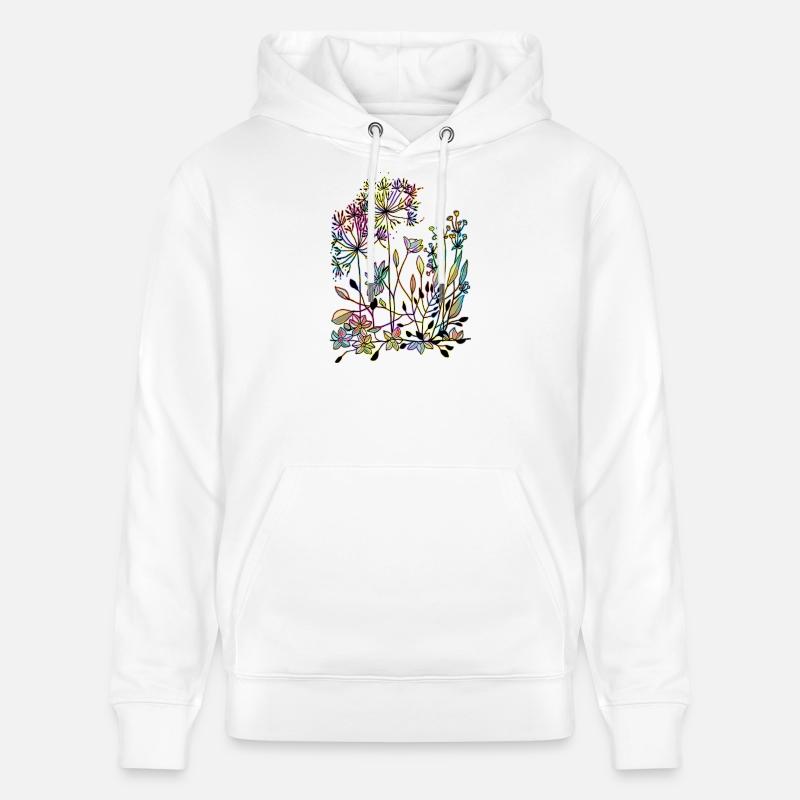 Fleur - Sweat à capuche bio CRUISER Stanley/Stella Unisexe - blanc