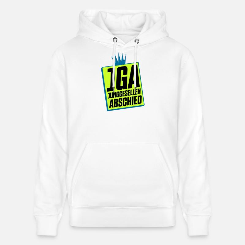 Junggesellenabschied JGA Neon Design - Stanley/Stella Unisex Bio-Hoodie CRUISER  - Weiß