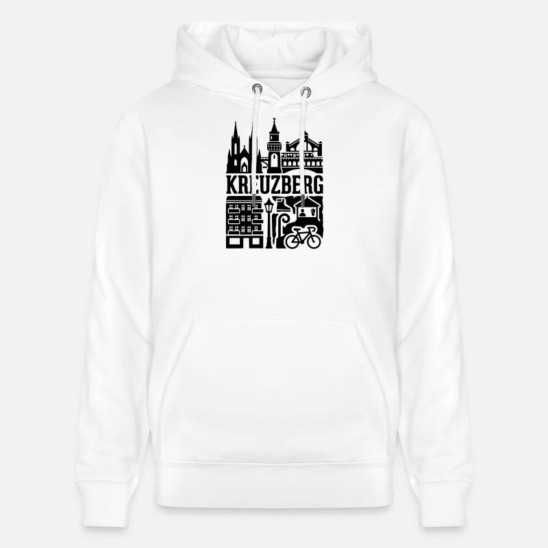Berlin Kreuzberg in a Nutshell - Stanley/Stella Unisex Bio-Hoodie CRUISER - Weiß