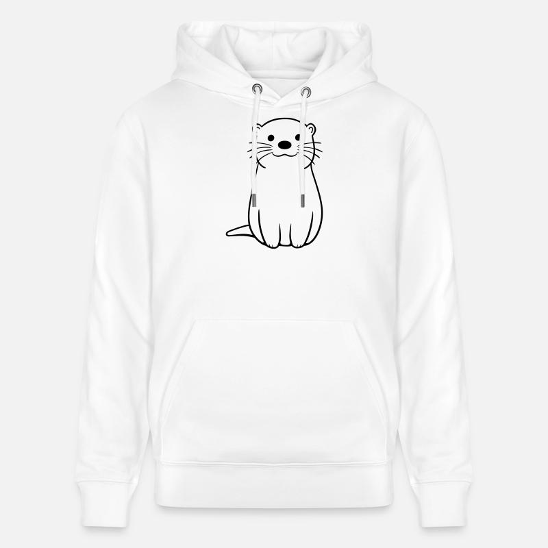 loutre - Sweat à capuche bio CRUISER Stanley/Stella Unisexe - blanc