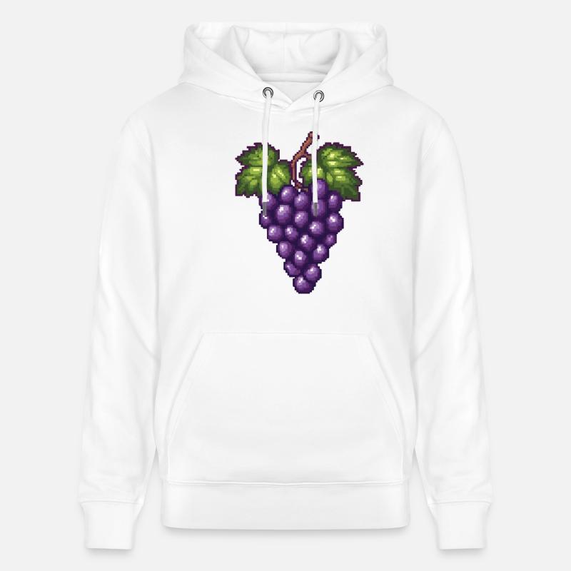 Raisins Pixel - Sweat à capuche bio CRUISER Stanley/Stella Unisexe - blanc
