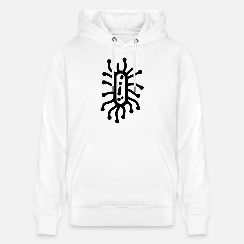 Bacteria - Sweat à capuche bio CRUISER Stanley/Stella Unisexe - blanc