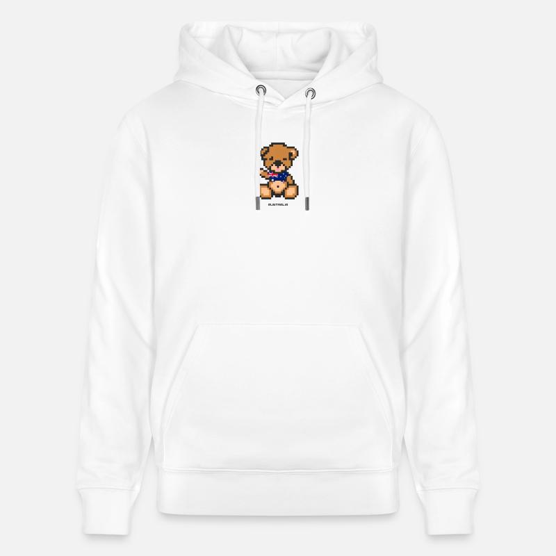 Pixel MiniBear Australia - Sweat à capuche bio CRUISER Stanley/Stella Unisexe - blanc