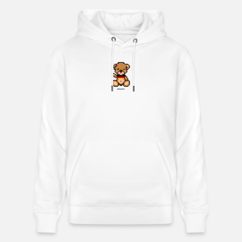 Pixel MiniBear Germany - Sweat à capuche bio CRUISER Stanley/Stella Unisexe - blanc