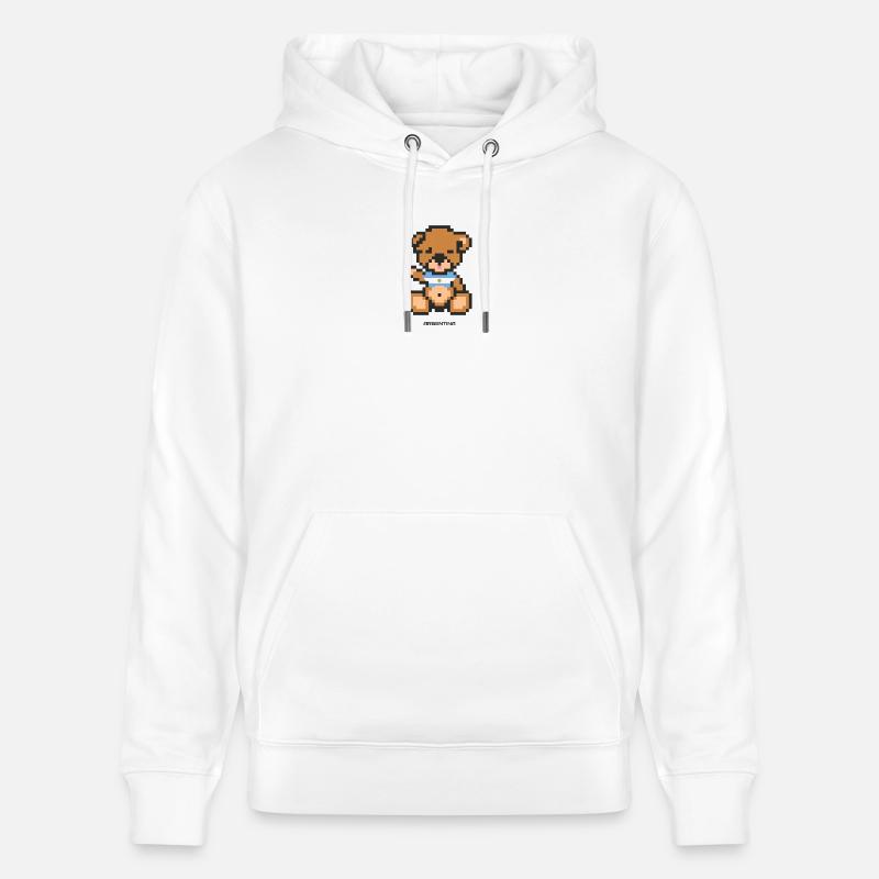 Pixel MiniBear Argentina - Sweat à capuche bio CRUISER Stanley/Stella Unisexe - blanc