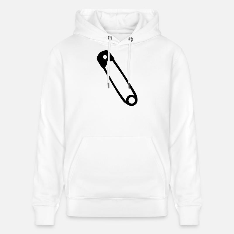 épingle de sûreté - Sweat à capuche bio CRUISER Stanley/Stella Unisexe - blanc