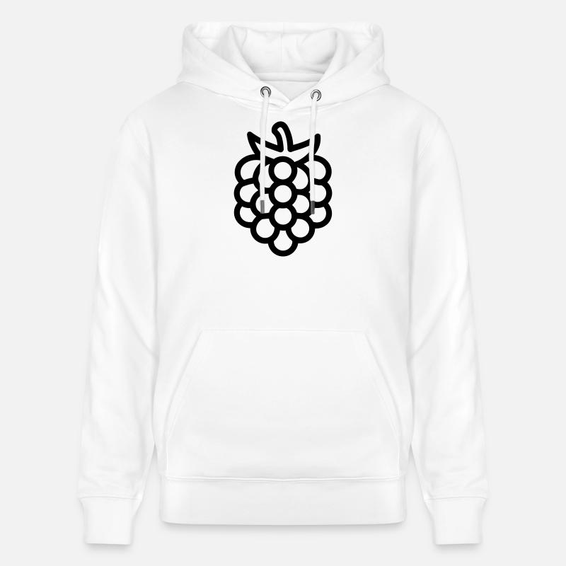 Mûre - Sweat à capuche bio CRUISER Stanley/Stella Unisexe - blanc