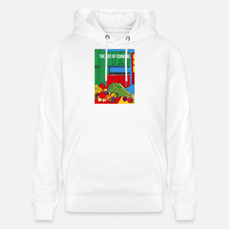 L’illustration de l’art de la cuisine - Sweat à capuche bio CRUISER Stanley/Stella Unisexe - blanc