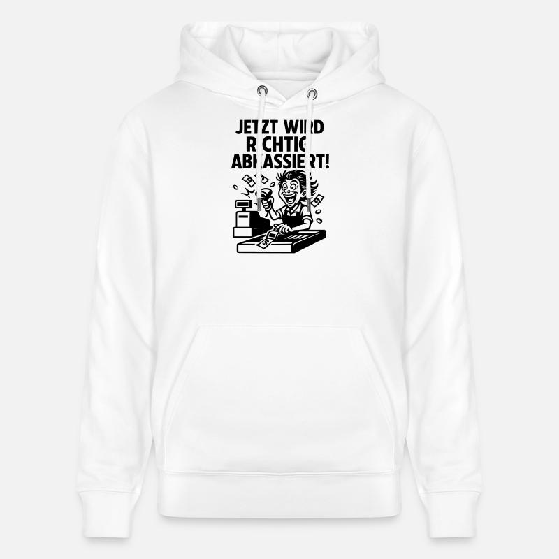 caisse caisse supermarché - Sweat à capuche bio CRUISER Stanley/Stella Unisexe - blanc