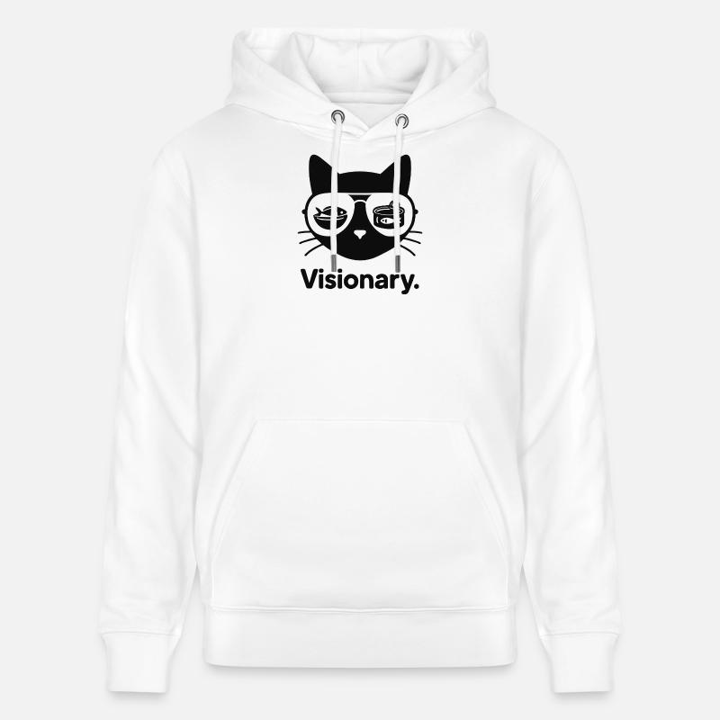Objectifs visionnaires Cat Fish - Sweat à capuche bio CRUISER Stanley/Stella Unisexe - blanc
