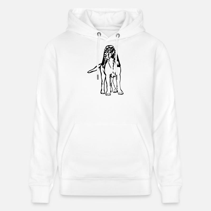 Chien de course bernois - Sweat à capuche bio CRUISER Stanley/Stella Unisexe - blanc