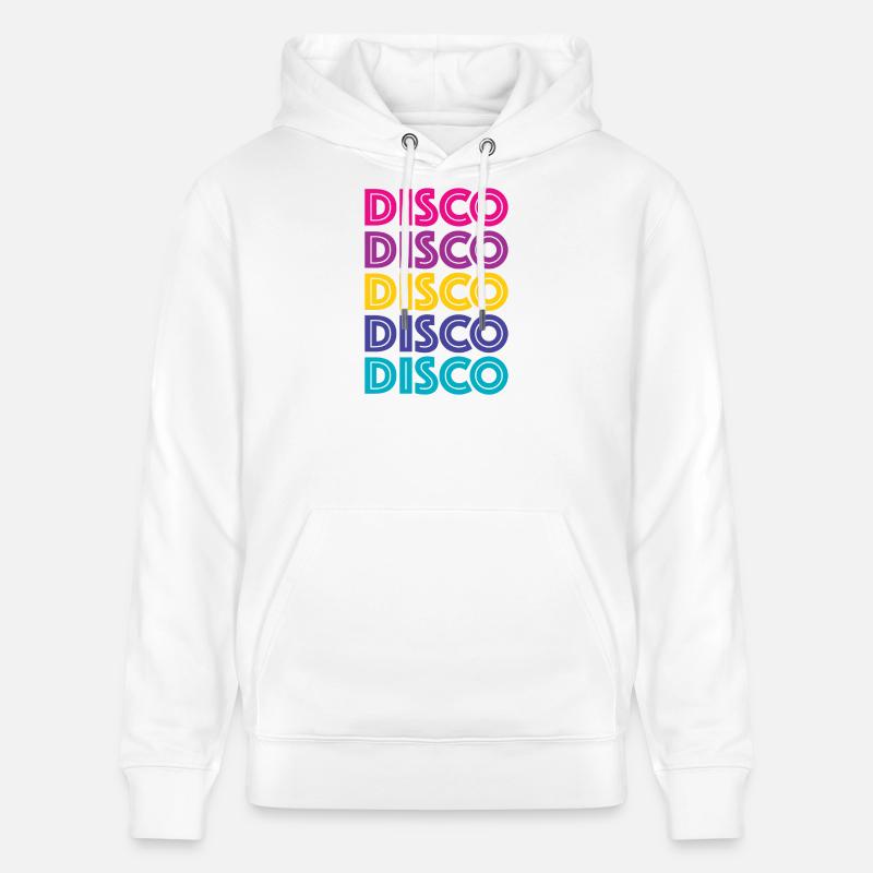 Disco Disco Disco - Sweat à capuche bio CRUISER Stanley/Stella Unisexe - blanc