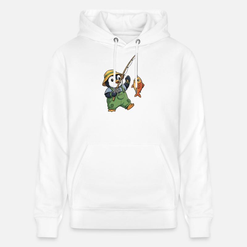 Pêcheur manchot - Sweat à capuche bio CRUISER Stanley/Stella Unisexe - blanc