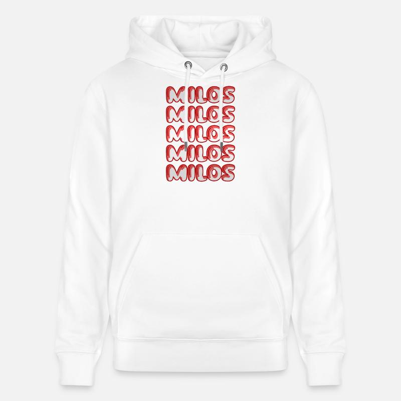 Cadeau pour Milos - Sweat à capuche bio CRUISER Stanley/Stella Unisexe - blanc