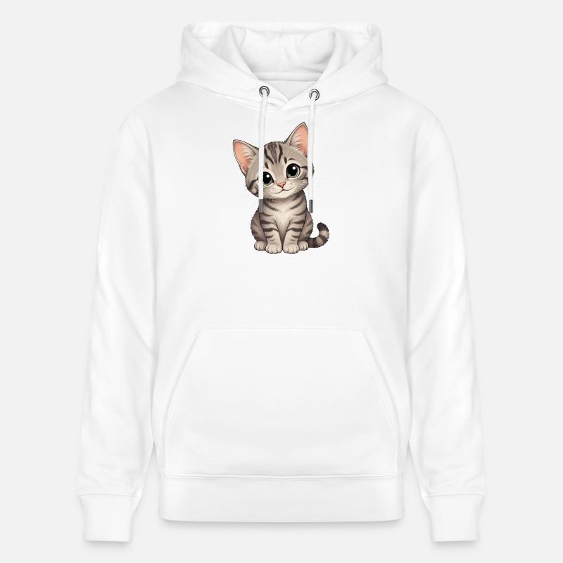Cher chaton - Sweat à capuche bio CRUISER Stanley/Stella Unisexe - blanc