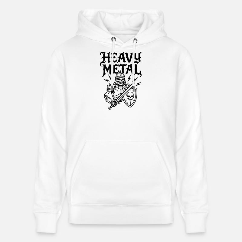 métal lourd - Sweat à capuche bio CRUISER Stanley/Stella Unisexe - blanc