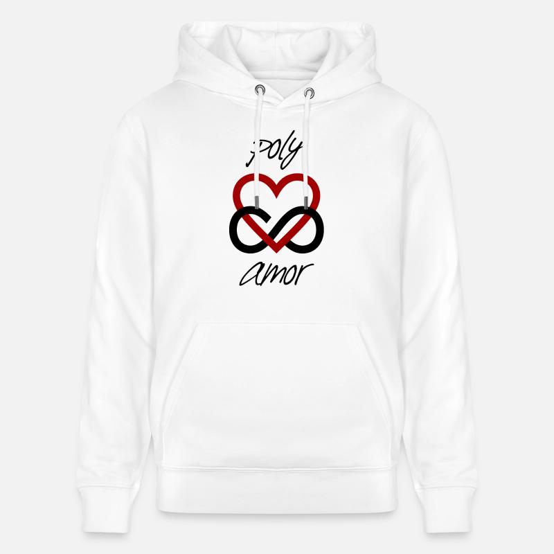 poly Amor - Sweat à capuche bio CRUISER Stanley/Stella Unisexe - blanc