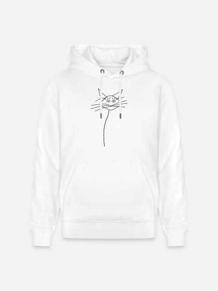 Katze Missblackcatalt5_1fabrig - Stanley/Stella Unisex Bio-Hoodie CRUISER - Weiß