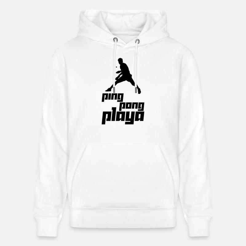 Ping Pong Playa (Vector) - Sweat à capuche bio CRUISER Stanley/Stella Unisexe - blanc