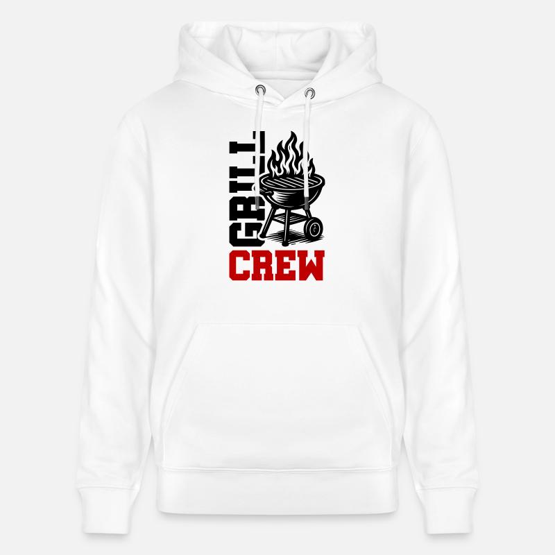 Équipe de grillades - Sweat à capuche bio CRUISER Stanley/Stella Unisexe - blanc