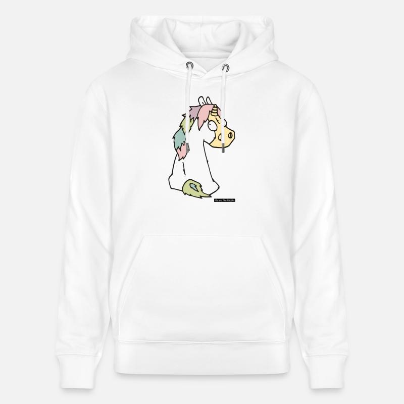 Cheval n ° 2 - Sweat à capuche bio CRUISER Stanley/Stella Unisexe - blanc