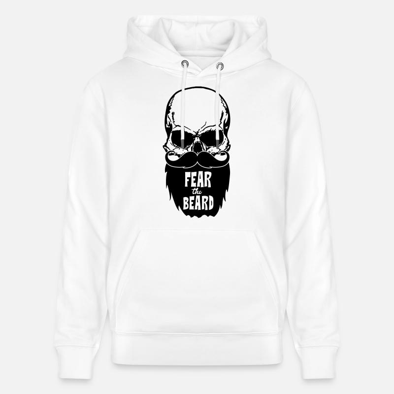 Fear the beard - Sweat à capuche bio CRUISER Stanley/Stella Unisexe - blanc